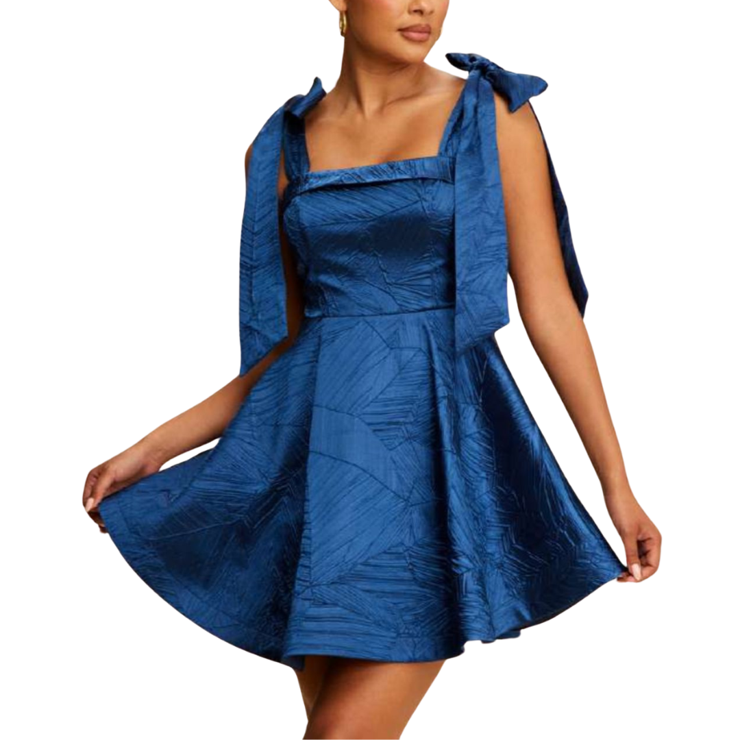 VESTIDO AZUL CORTO