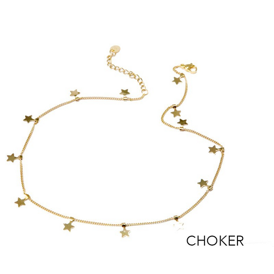 Choker estrellitas